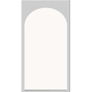 Backdrop blanc  arrondi taille XL
