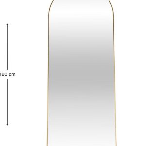 Miroir arrondi doré